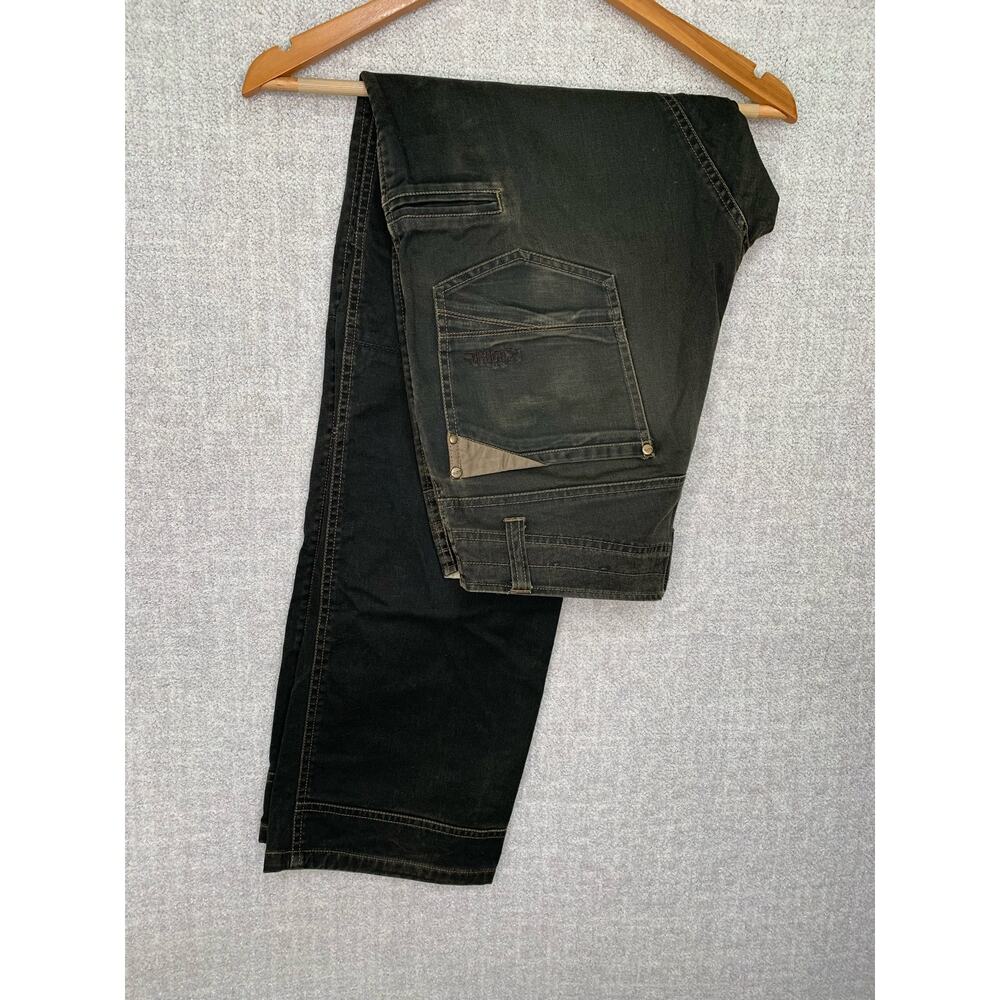 Kuhl Pants Mens 32 x 34 Brown Vintage Patina Dye Denim Easy Rydr Legendary